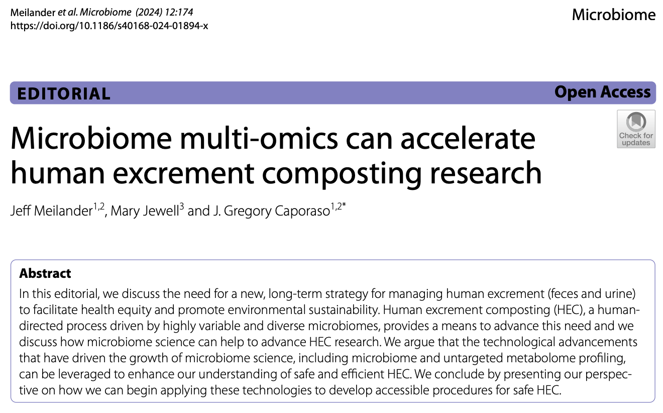 Microbiome multi-omics can accelerate human excrement composting research